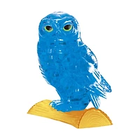 3D Crystal Puzzle - Owl (Blue): 42 Pcs