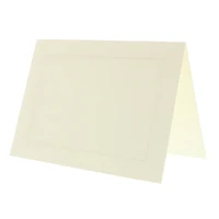 JAM Paper A2 Ivory Blank Foldover Cards with Panel