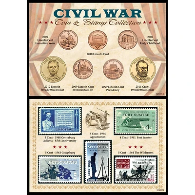 Civil War Coin & Stamp Collection