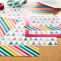 Birthday Hat & Stripe Double-Sided Cardstock Paper by Recollections™, 12" x 12"