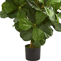 3.5ft. Potted Green Fiddle Leaf Fig Artificial Tree