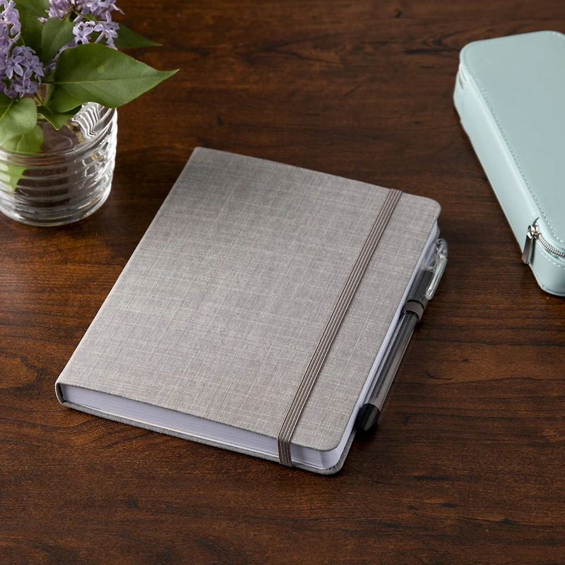 Gray Premium Hardcover Dot Journal, 6" x 8" by Artist's Loft™