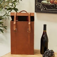 Tan Modern Wine Holder, 9" x 5" x 16"