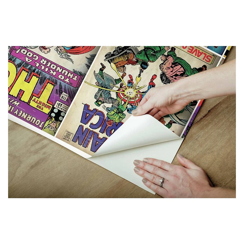 RoomMates Marvel Comic Cover Peel & Stick Mural
