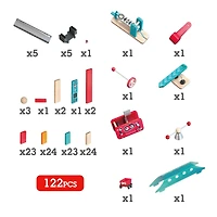 Hape Robot Factory Wooden Domino Ball Set