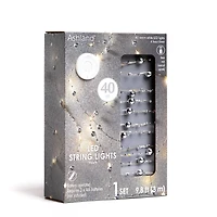 12 Pack: 40ct. Warm White Silver Pearl LED String Lights by Ashland®