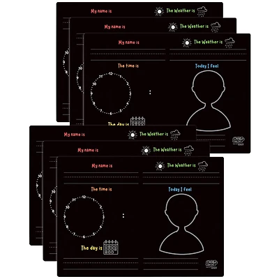 The Pencil Grip Fill in the Blanks Reusable Activity Playmats, 6ct.