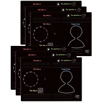 The Pencil Grip Fill in the Blanks Reusable Activity Playmats, 6ct.