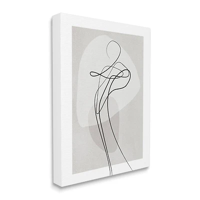 Stupell Industries Fluid Human Form Abstract Bold Linework Canvas Wall Art