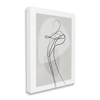 Stupell Industries Fluid Human Form Abstract Bold Linework Canvas Wall Art