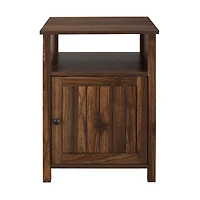 Walker Edison 18" Grooved Door Side Table