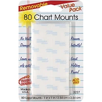 Magic Mounts® 1" Removable Chart Tabs, 3 Packs of 80