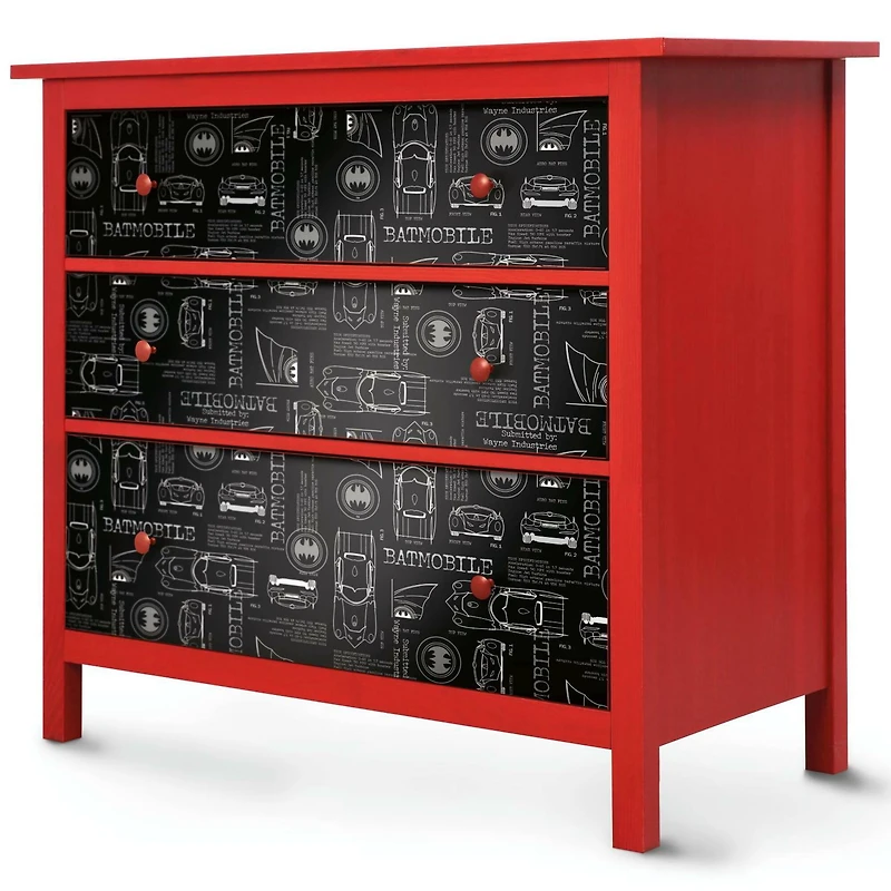 RoomMates Batmobile Blueprint Peel & Stick Wallpaper