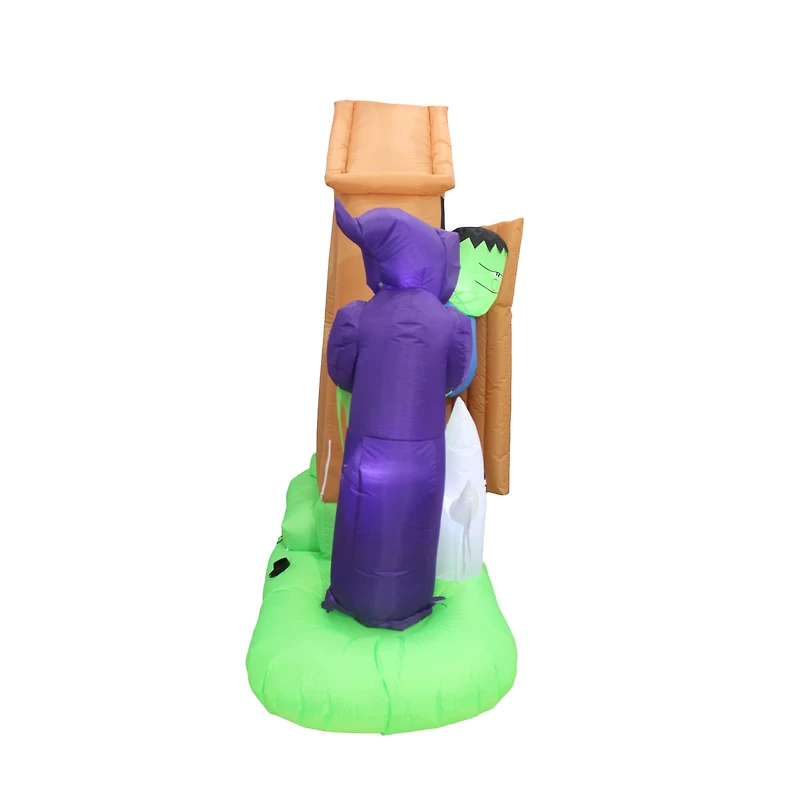 6.5ft. Inflatable Animated Monster Outhouse Scene