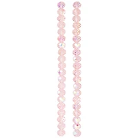 12 Pack: Aurora Borealis Pink Glass Faceted Oval Beads, 10mm by Bead Landing™