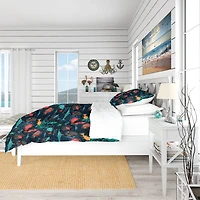 Designart 'Marine Life' Modern & Contemporary Bedding Set