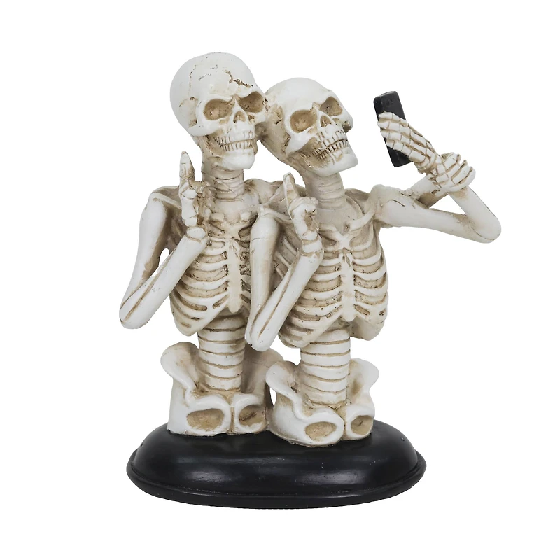 6.25" Skeleton Couple Selfie Tabletop Décor by Ashland®