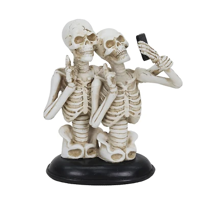 6.25" Skeleton Couple Selfie Tabletop Décor by Ashland®