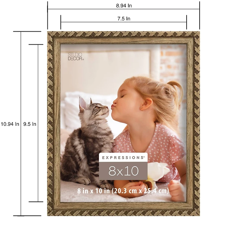 Expressions™ 8" x 10" Natural Paisley Frame by Studio Décor®