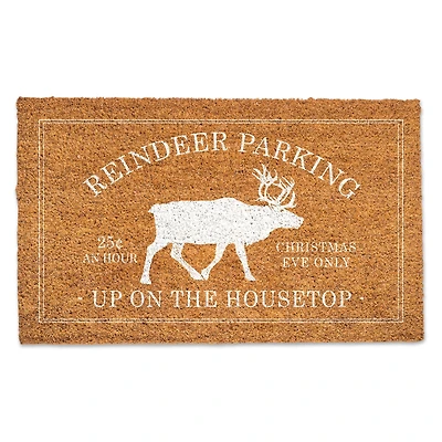 Reindeer Parking 30" x 18" Door Mat