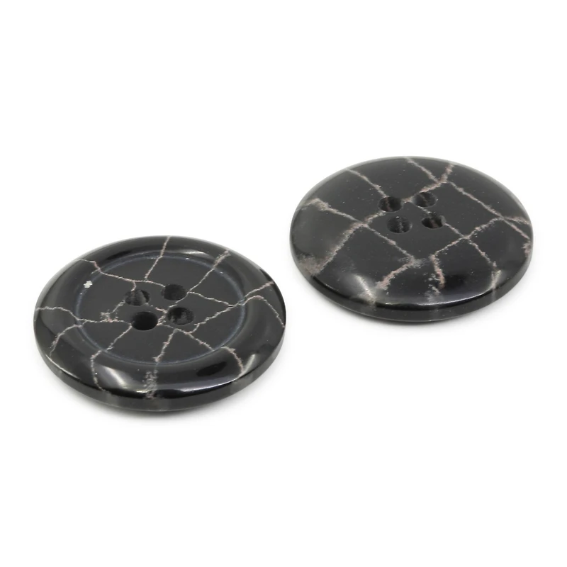 Dritz® 23mm Black Recycled Polyester Round Button, 6ct.