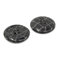 Dritz® 23mm Black Recycled Polyester Round Button, 6ct.