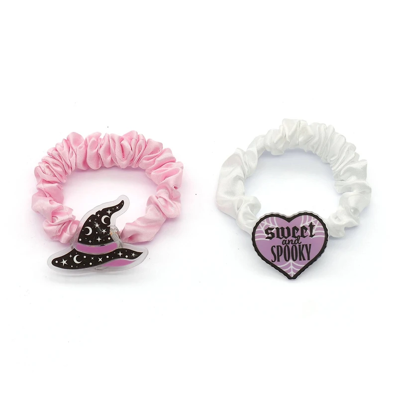 Witch Hat & Heart Light-Up Scrunchies
