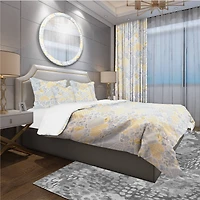 Designart 'Patchwork Pattern with Hearts' Patterned Bedding Set