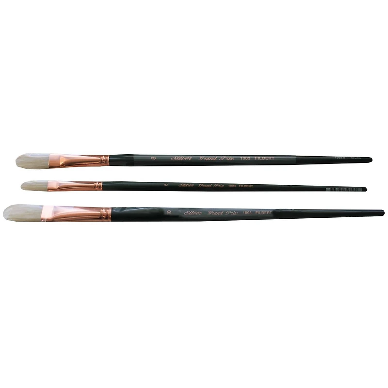Silver Brush Limited Grand Prix® 4 Piece Large Filberts Brush set