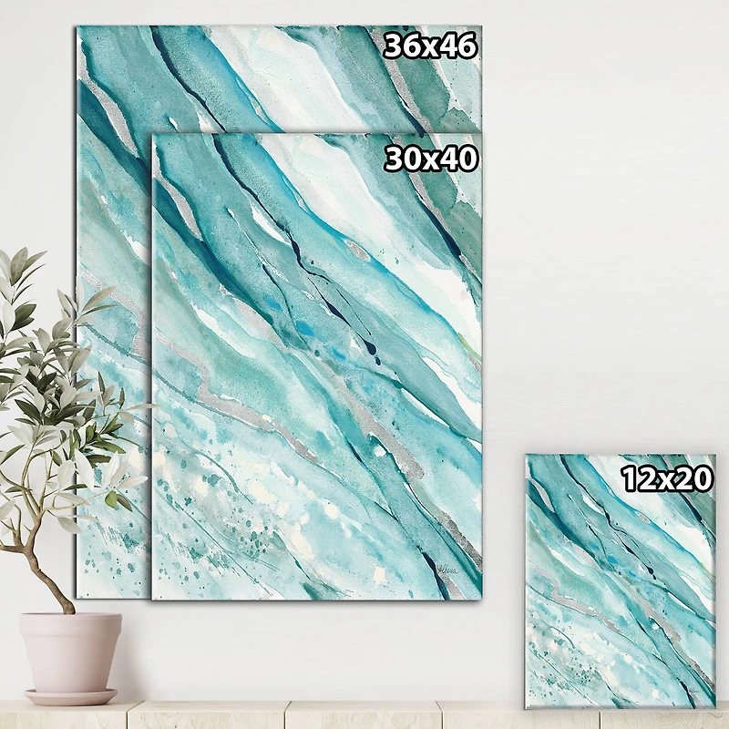 Designart - Silver Springs I Blue Green