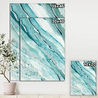 Designart - Silver Springs I Blue Green