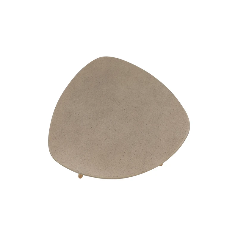 24" Gray Modern Outdoor Accent Table