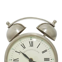 7" Stainless Steel and Aluminum Traditional Clock