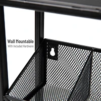 Mind Reader 14.25" Black Tea Box Organizer