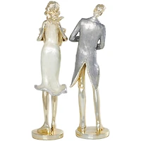 14" Gold Musician Sculpture Set