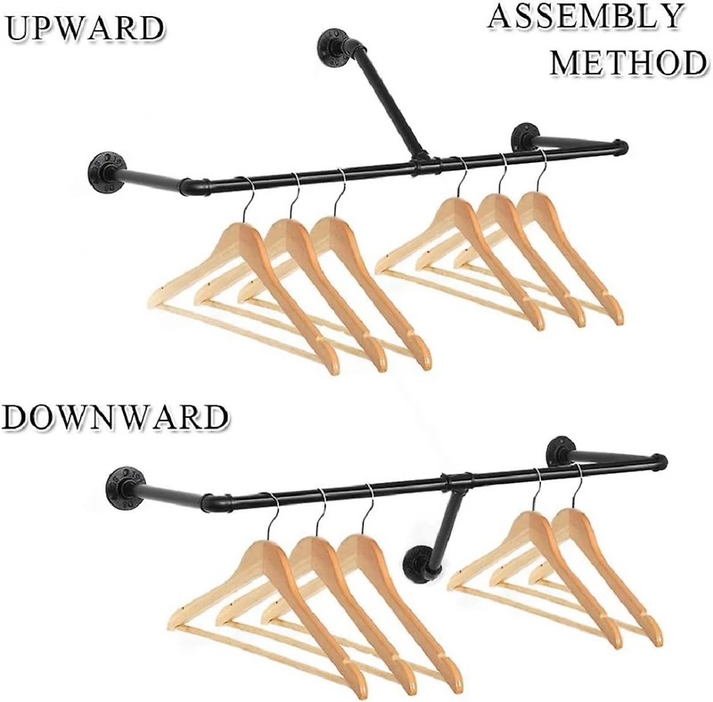 33" Wall Mounted Clothes Rack