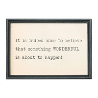 Hello Honey® Inspirational Quotes Wooden Framed Wall Sign Set