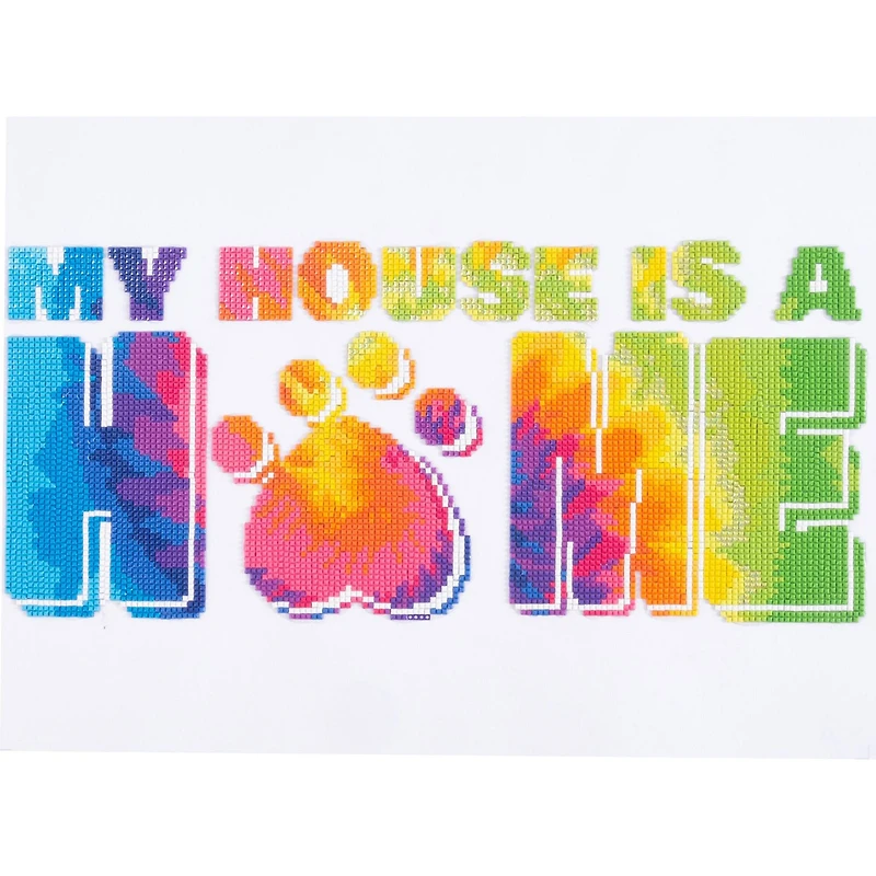 Diamond Dotz® at Home Intermediate My House is a Home Diamond Painting Kit