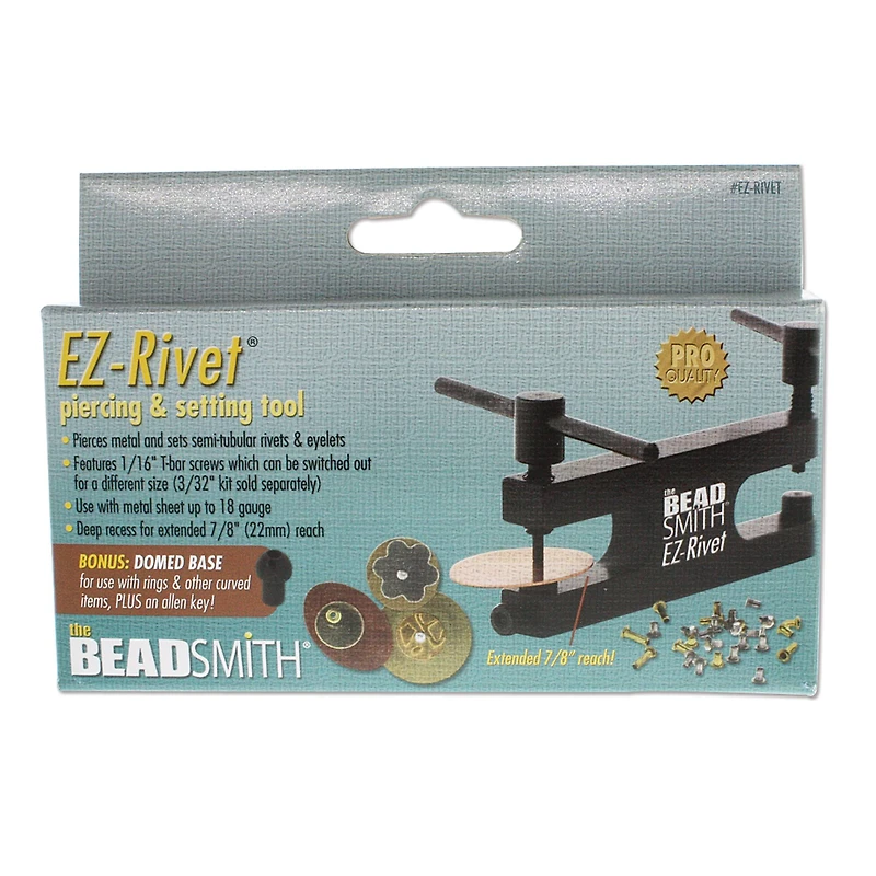 Beadsmith® Rivet Tool Kit Punch & Flare Hollow Rivets, 1/16”