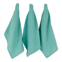 DII® Aqua Recycled Cotton Waffle Dish Towels, 6ct.