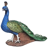 Design Toscano 13" The Regal Peacock Garden Statue