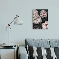 Stupell Industries Clustered Pink and White Florals Elegant Flowers Canvas Wall Art