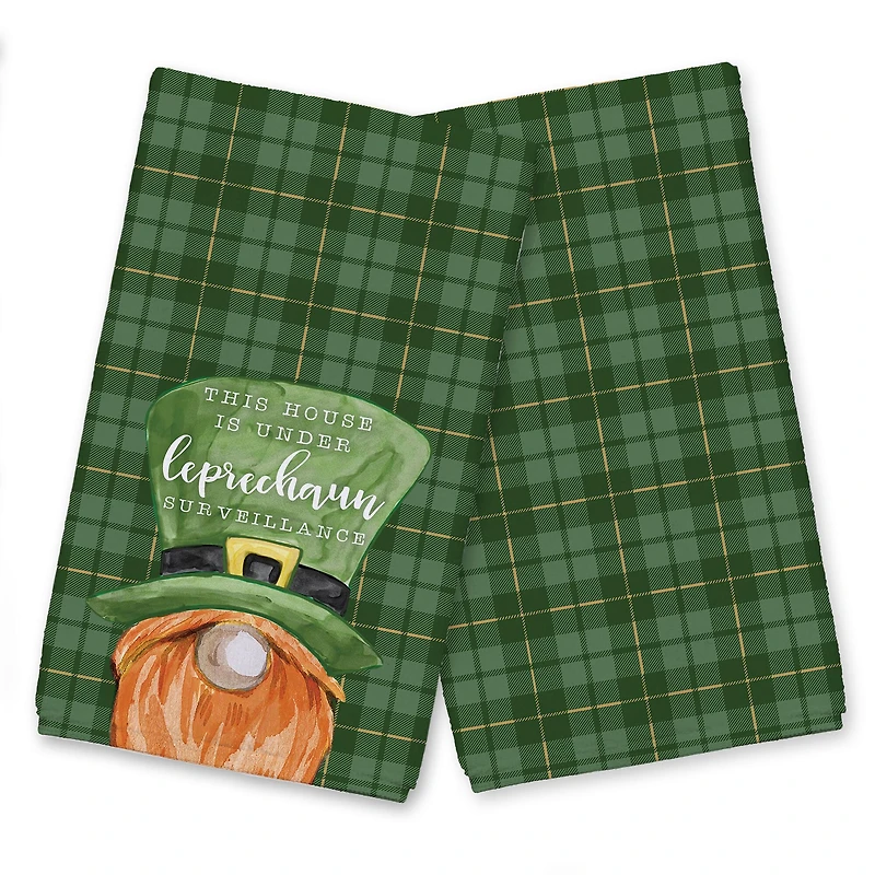 Leprechaun Surveillance Tea Towel Set of 2