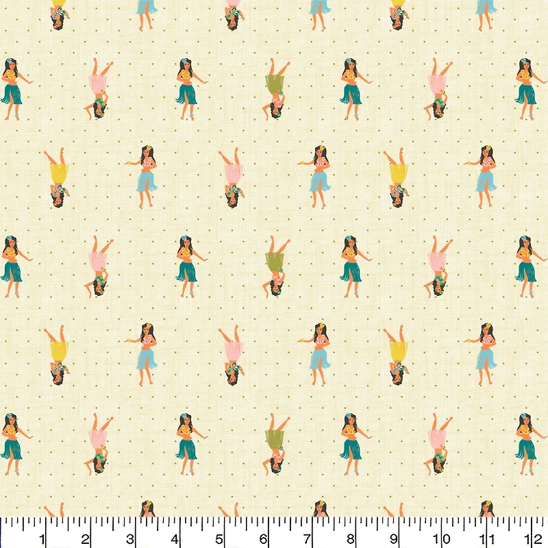 Camelot Fabrics Hula Girls Cotton Fabric