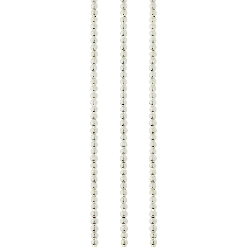 9 Pack: Sterling Silver-Plated Round Beads by Bead Landing