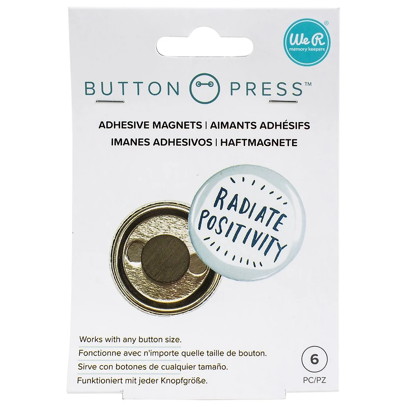 We R Memory Keepers® Button Press™ Adhesive Magnets, 6ct