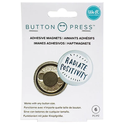 We R Memory Keepers® Button Press™ Adhesive Magnets, 6ct