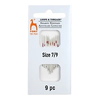 Pony® 7/9 Sharp Needles by Loops & Threads®, 9ct.