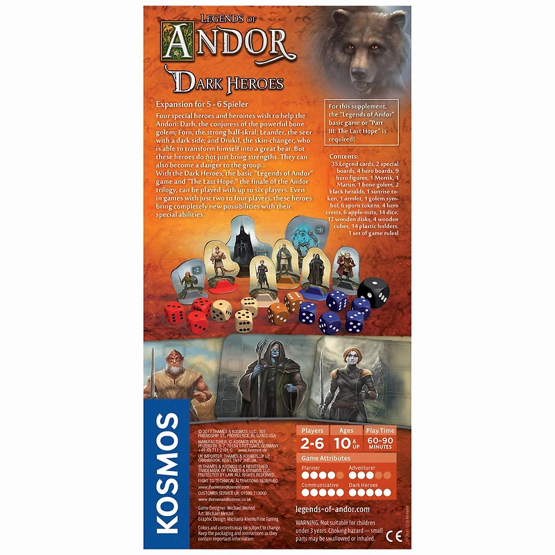 Thames & Kosmos Legends of Andor: Dark Heroes (Expansion Pack) Game