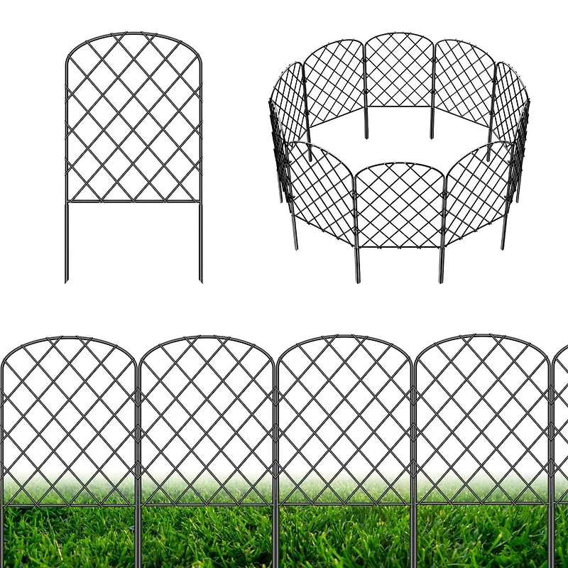 NEX™ Metal Rhombic Pet Guard & Garden Stake Fence